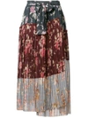 ZIMMERMANN floral print pleated skirt