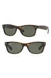 Ray Ban Small New Wayfarer 52mm Polarized Sunglasses - Tortoise In Tortoise
