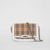 BURBERRY The 1983 Check Link Bag with Leather Trim,40782251