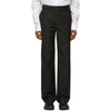 NAMACHEKO NAMACHEKO BLACK CLASSICAL FIT TROUSERS