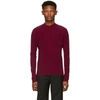 NAMACHEKO RED DOUBLE FACED MOCK NECK SWEATER