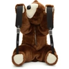 DOLCE & GABBANA DOLCE AND GABBANA BROWN ECO FUR TEDDY BEAR BACKPACK