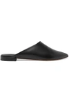 VINCE DANNA MATTE-LEATHER SLIPPERS
