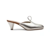 ALEXIS ISABEL GOLD METALLIC LEATHER MULES