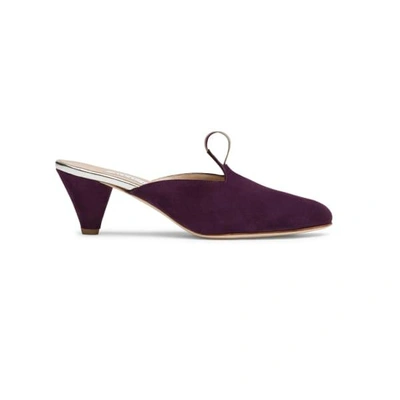 Alexis Isabel Purple Suede Mules