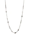 ALEXIS BITTAR Brutalist Butterfly Beaded Stone Station Necklace