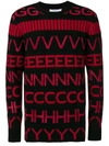 GIVENCHY KNITTED LETTERS SWEATER