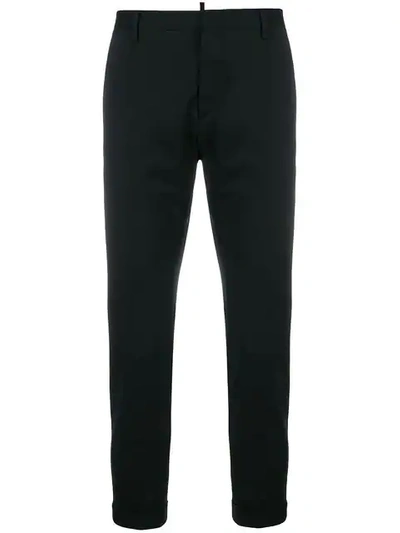 Dsquared2 Fitted Classic Jeans In Black