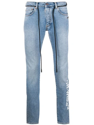 Off-white Jeans Mit Schmalem Schnitt In Denim