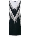 Calvin Klein 205w39nyc Embellished Flared Midi Dress In Blue