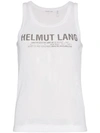 HELMUT LANG MESH LOGO TANK TOP