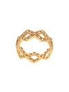 CATHY WATERMAN 22KT GOLD AND DIAMOND BRAIDED RING