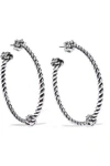 AURELIE BIDERMANN AURÉLIE BIDERMANN WOMAN PALAZZO SILVER-TONE HOOP EARRINGS SILVER,3074457345619214601