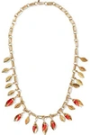 AURELIE BIDERMANN AURÉLIE BIDERMANN WOMAN MONTEROSO GOLD-TONE RESIN NECKLACE GOLD,3074457345619214602