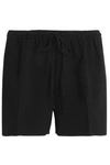 ALEXANDER WANG WOMAN GATHERED CREPE SHORTS BLACK,AU 4772211931535378