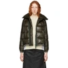 Sacai Quilted Shell Down Jacket In 501 Khaki