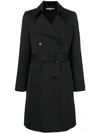 STELLA MCCARTNEY STELLA MCCARTNEY DOUBLE BREASTED TRENCH COAT - BLACK