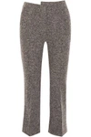 ATLEIN ATLEIN WOMAN CROPPED WOOL-BLEND TWEED BOOTCUT trousers ANTHRACITE,3074457345618983443