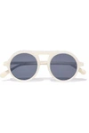 STELLA MCCARTNEY Falabella round-frame acetate sunglasses,US 4772211930098154