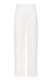 MARINA MOSCONE PAINTER'S TAILORED LEATHER TROUSER,F207.7019