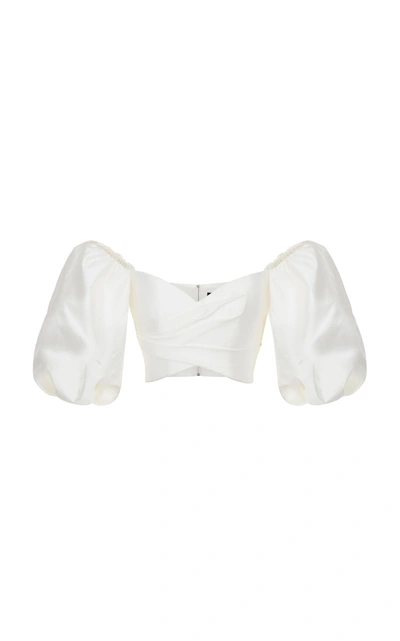 Rasario Puff Sleeve Blouse In White