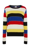 MADELEINE THOMPSON LUCCA STRIPED CASHMERE SWEATER,T37
