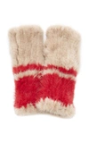 POLOGEORGIS THE SHORT MINK FINGERLESS GLOVES,AC744