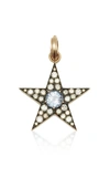 SYLVA & CIE Ceylon Sapphire & Diamond Star Pendant,P1133