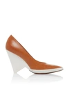 GIVENCHY Two-Tone Leather Pumps,BE400RE08U