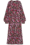 MARNI FLORAL-PRINT SILK-CREPE MAXI DRESS