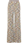 MISSONI CROCHET-KNIT WIDE-LEG PANTS