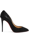 CHRISTIAN LOUBOUTIN PIGALLE FOLLIES 100 SEQUINED LEATHER PUMPS