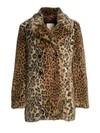 JOIE Tiaret Leopard Faux Fur Coat