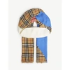 BURBERRY BLOCK COLOUR WITH VINTAGE CHECK SCARF