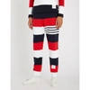 Thom Browne Striped Cotton-jersey Jogging Bottoms In Multicolour