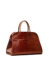 The Row Margaux 15 Bag In Alligator In Saddle