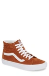Vans Sk8-hi Reissue High Top Sneaker In Brown/ True White Leather