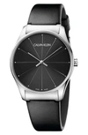 CALVIN KLEIN CLASSIC LEATHER STRAP WATCH, 38MM,K4D211CY