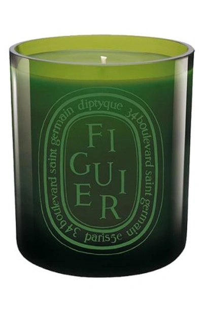 Diptyque Figuier Scented Candle, 10.2 Oz.; Approx. 90-hour Burn Time In Green