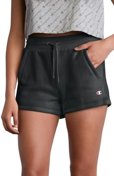 Champion Women's Reverse Weave High-waist Shorts In Black