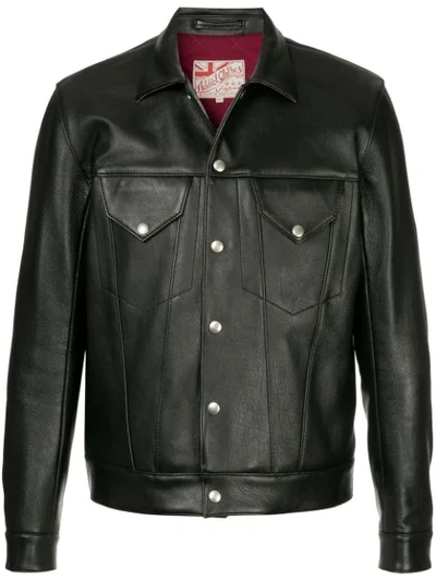 Addict Clothes Japan Granada Leather Jacket In Black