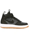 Nike 'lunar Force 1 Flyknit Workboot' Sneakers - Black In Black