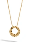 JOHN HARDY CLASSIC CHAIN 18K PENDANT NECKLACE,NG96180X16-18