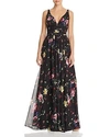 LAUNDRY BY SHELLI SEGAL LAUNDRY BY SHELLI SEGAL CROSS-STRAP FLORAL GOWN - 100% EXCLUSIVE,LY812183