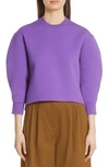TIBI SCULPTED SLEEVE SWEATER,F118TO6088