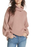 Free People Softly Structured Knit Tunic In Mauve