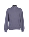 Gran Sasso Sweater With Zip In Purple