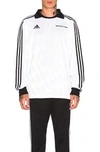 GOSHA RUBCHINSKIY GOSHA RUBCHINSKIY X ADIDAS LONG SLEEVE JERSEY IN WHITE