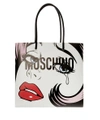 MOSCHINO SHOPPING LEATHER BAG,10667606