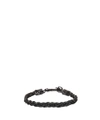 EMANUELE BICOCCHI SILVER TWISTED SLIM BRACELET,10666782